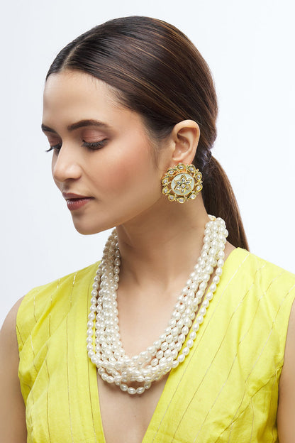 Bead Layered Necklace Set 