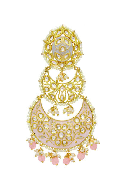 Kundan Tiered Chandbalis 