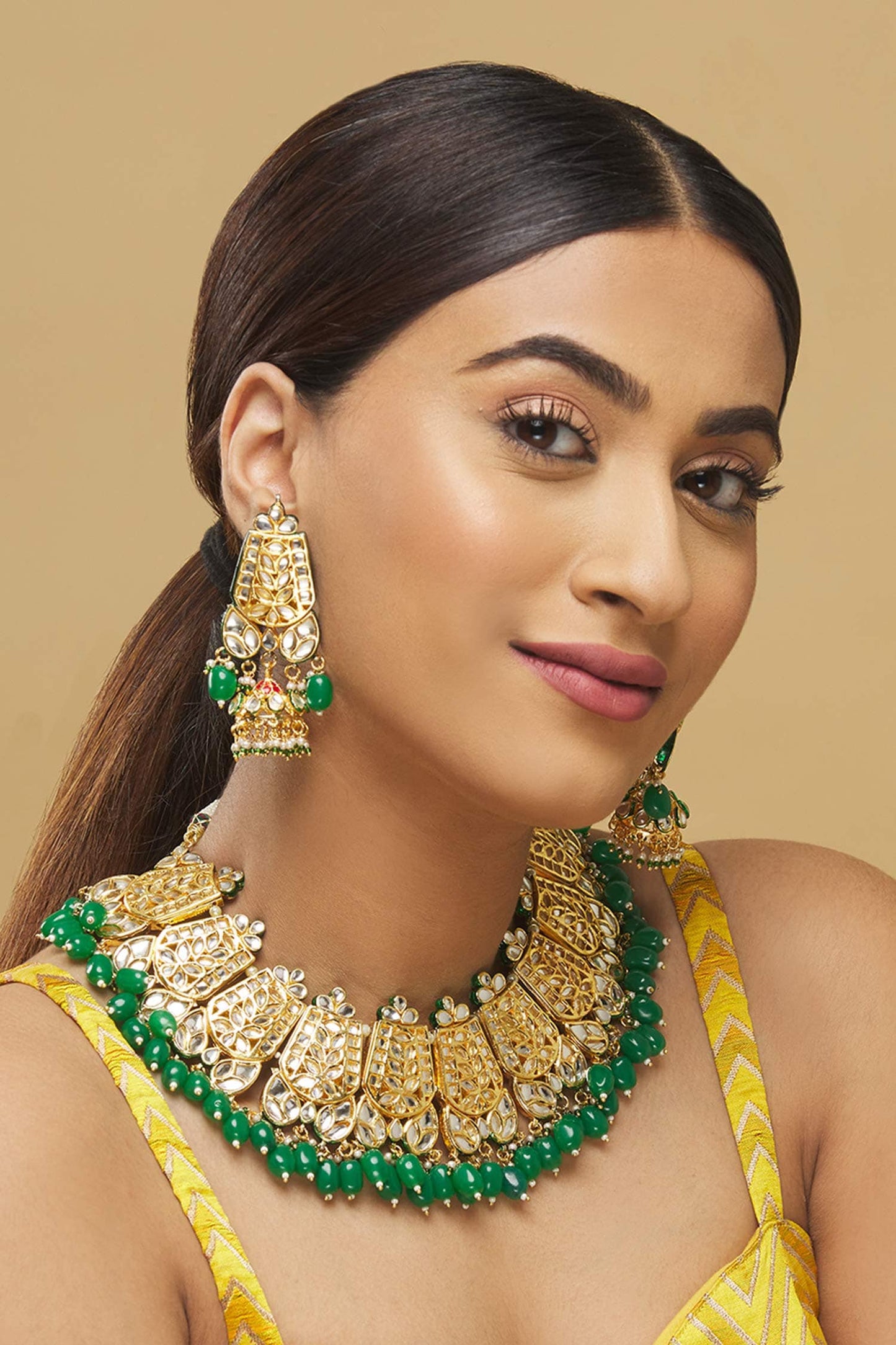  Kundan Necklace Set  