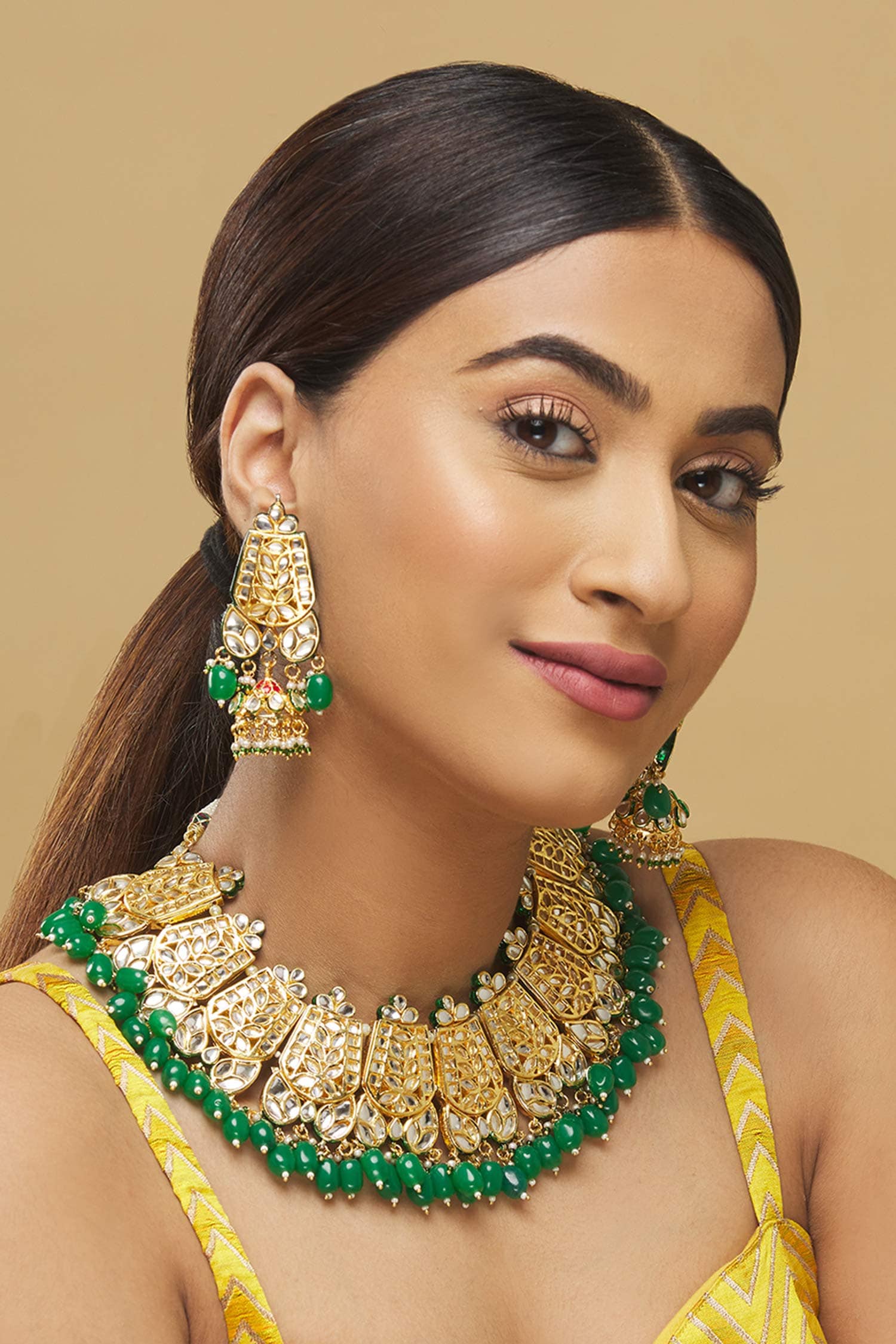 Kundan Necklace Set  