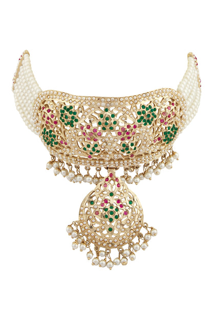 Jadau Pendant Choker Set 