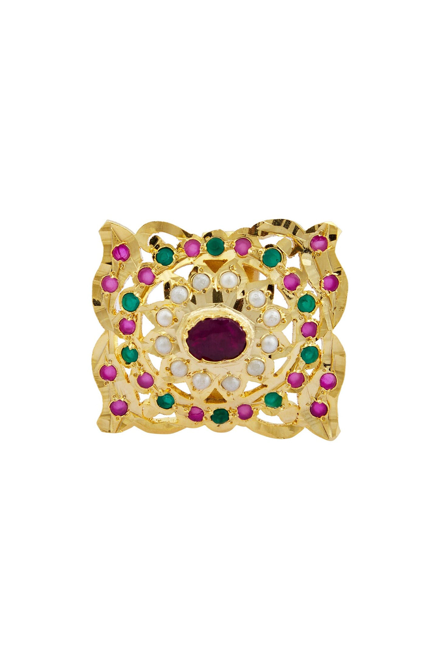 Jadau Geometric Ring 