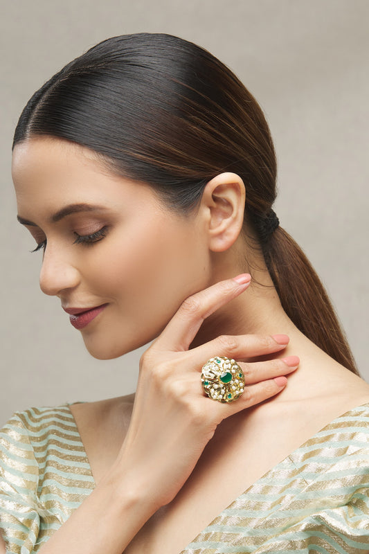 Floral Stone Ring 