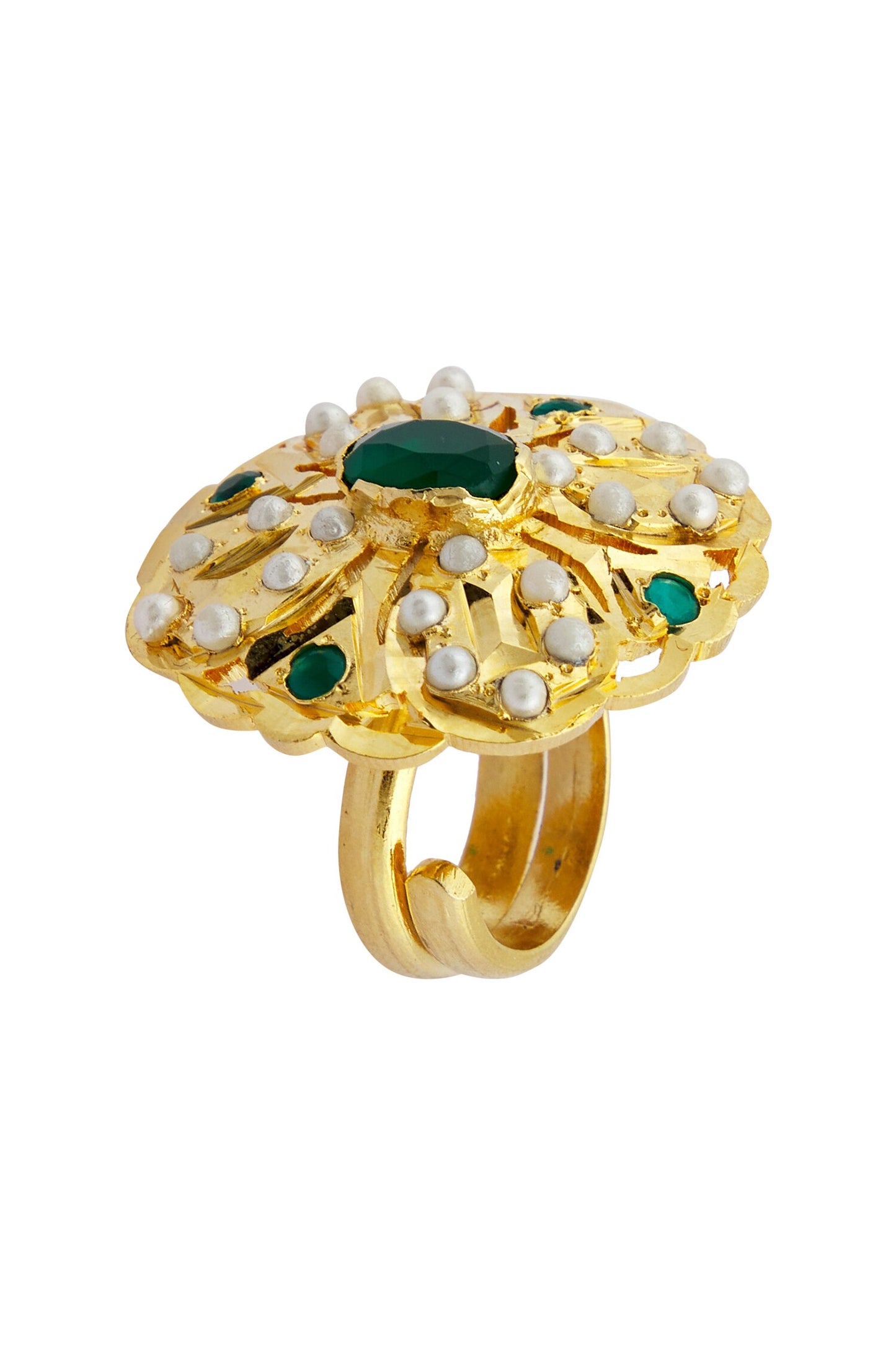 Floral Stone Ring 