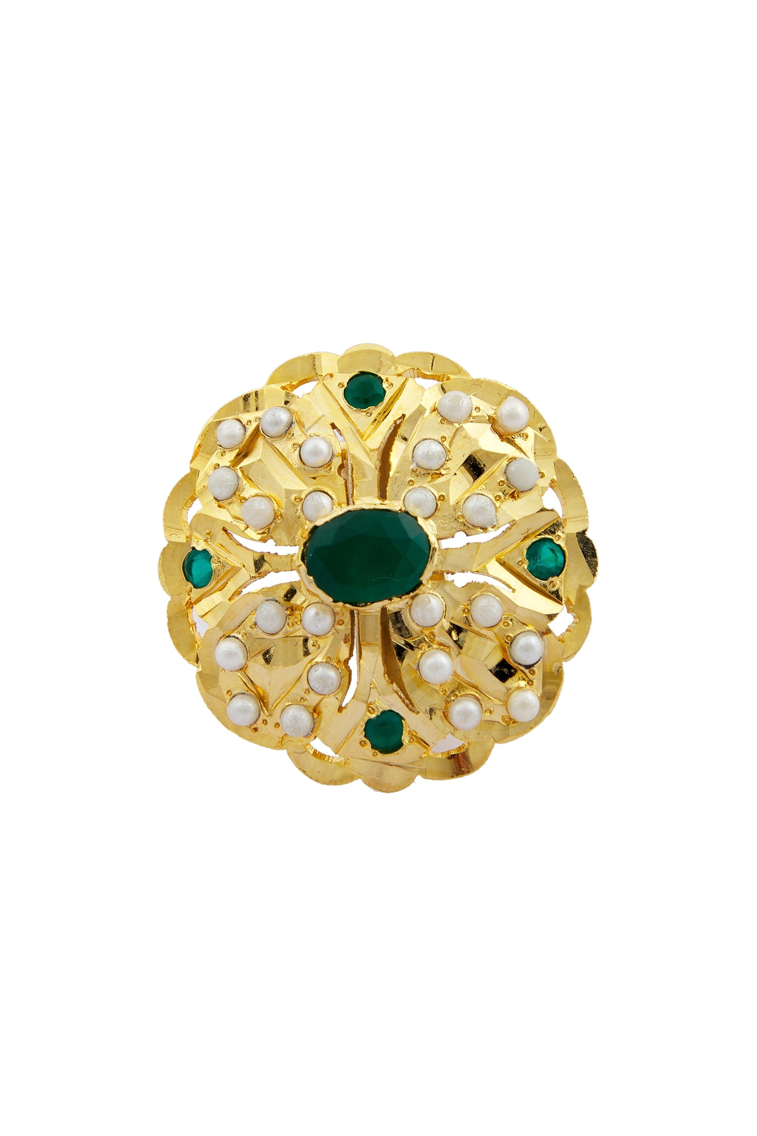 Floral Stone Ring 