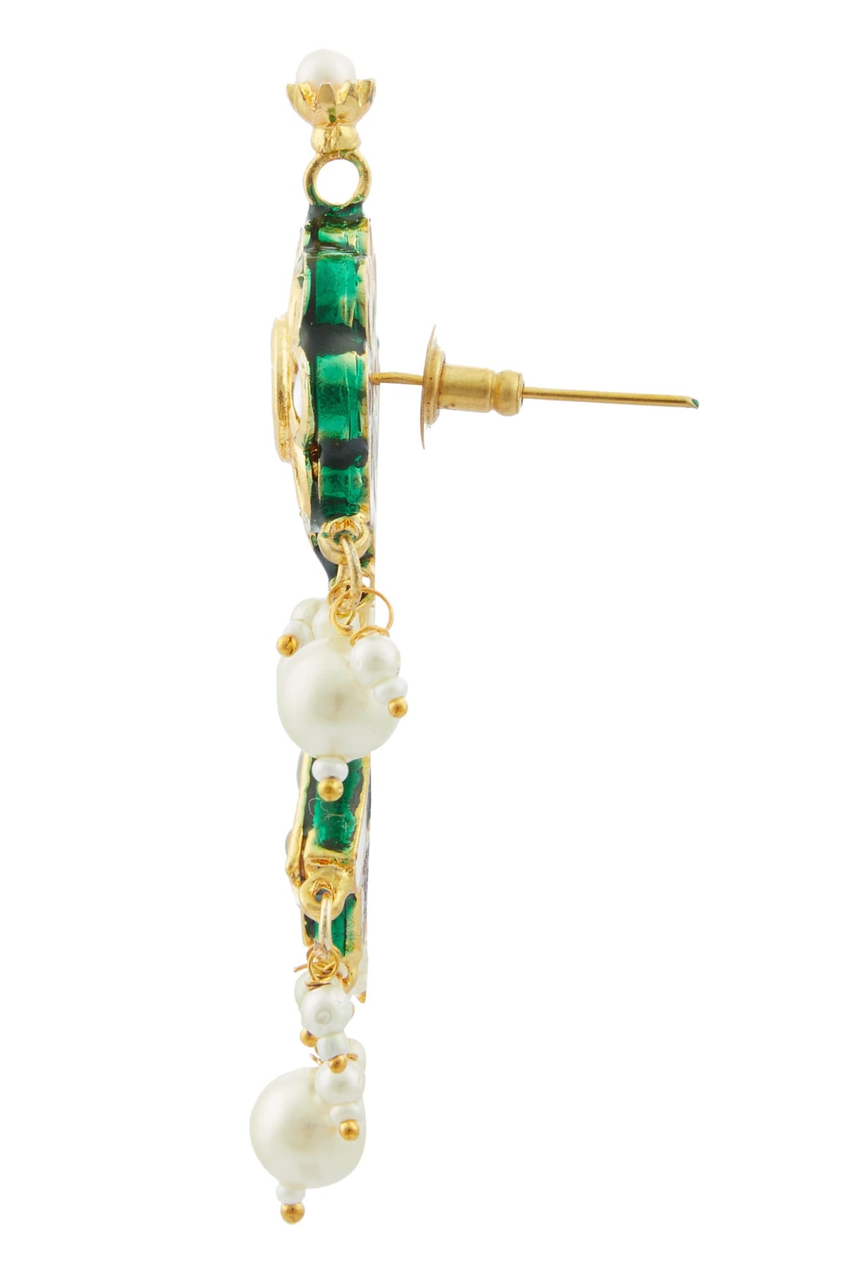 Kundan Floral Danglers 