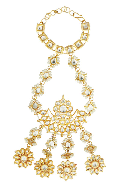 Kundan Floral Hathphool 