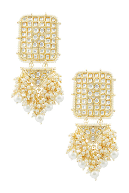 Kundan Geometric Danglers 