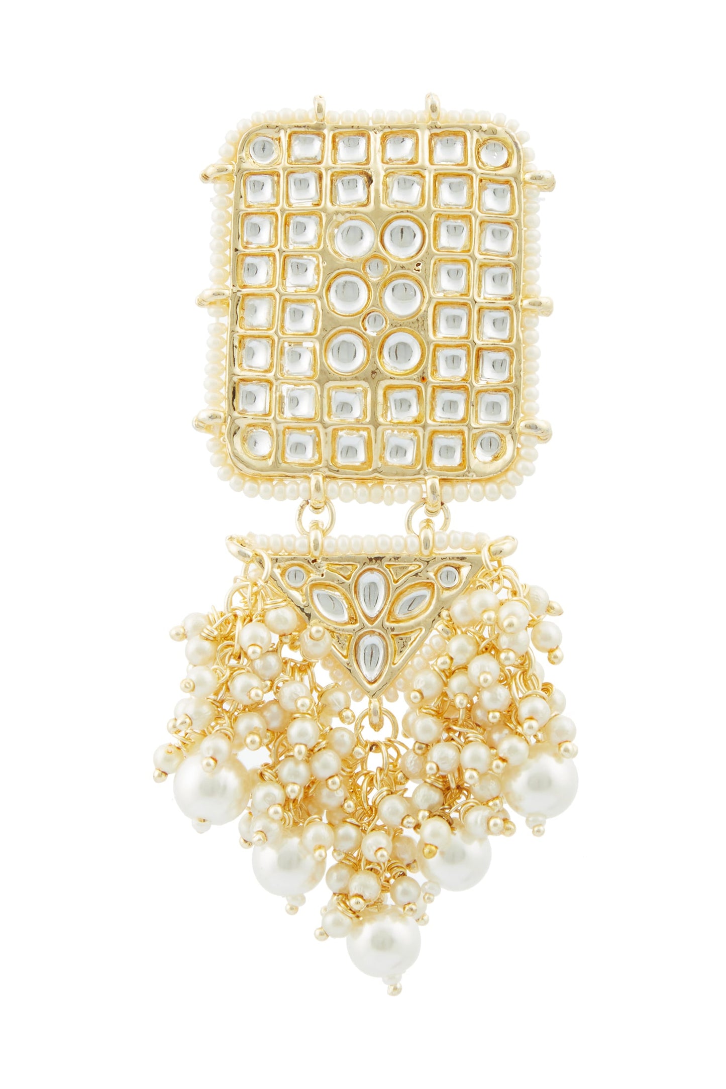 Kundan Geometric Danglers 