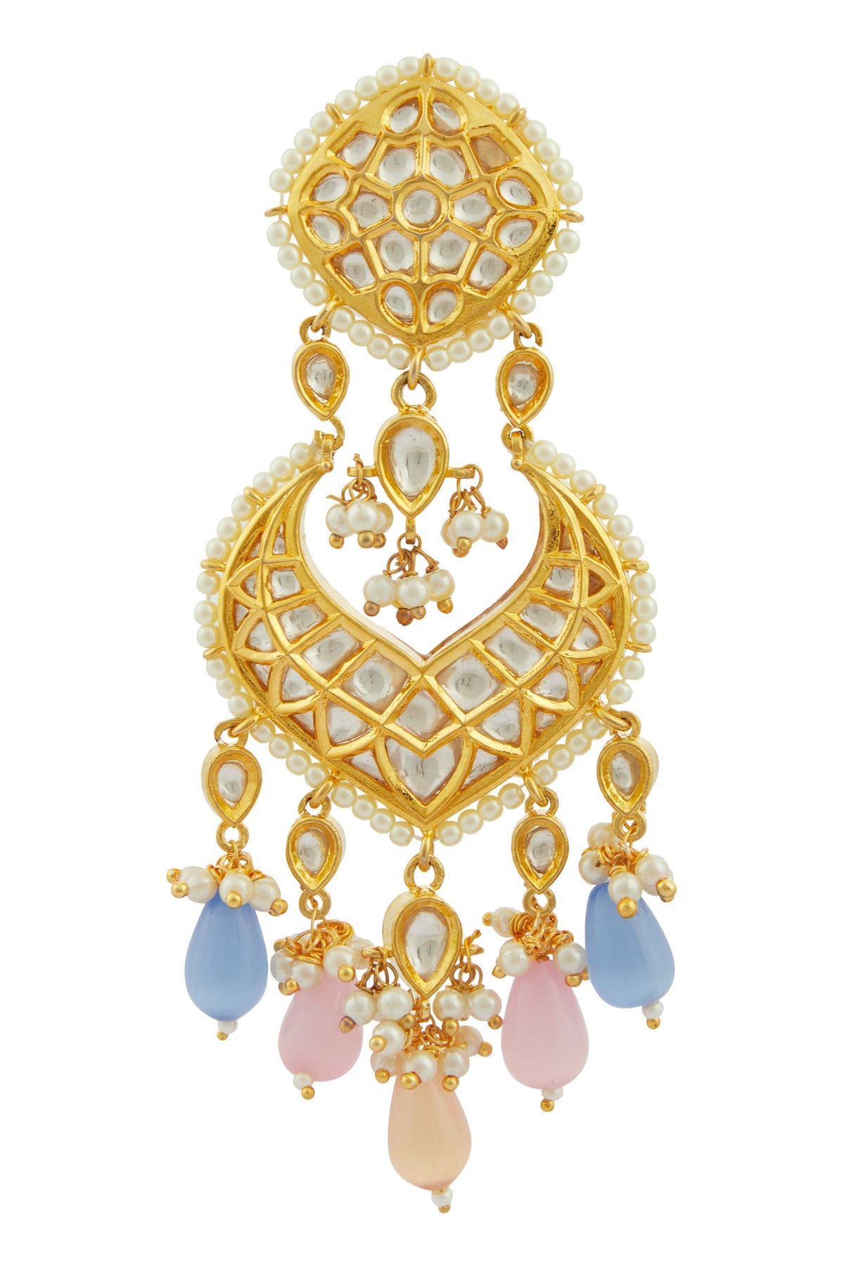 Kundan Bead Drop Danglers 