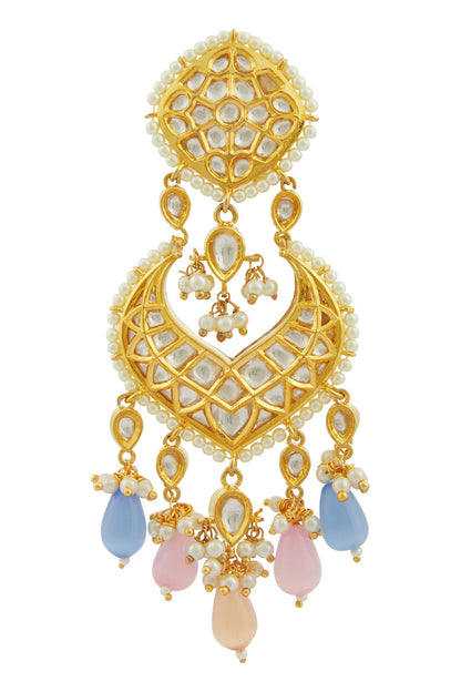 Kundan Bead Drop Danglers 