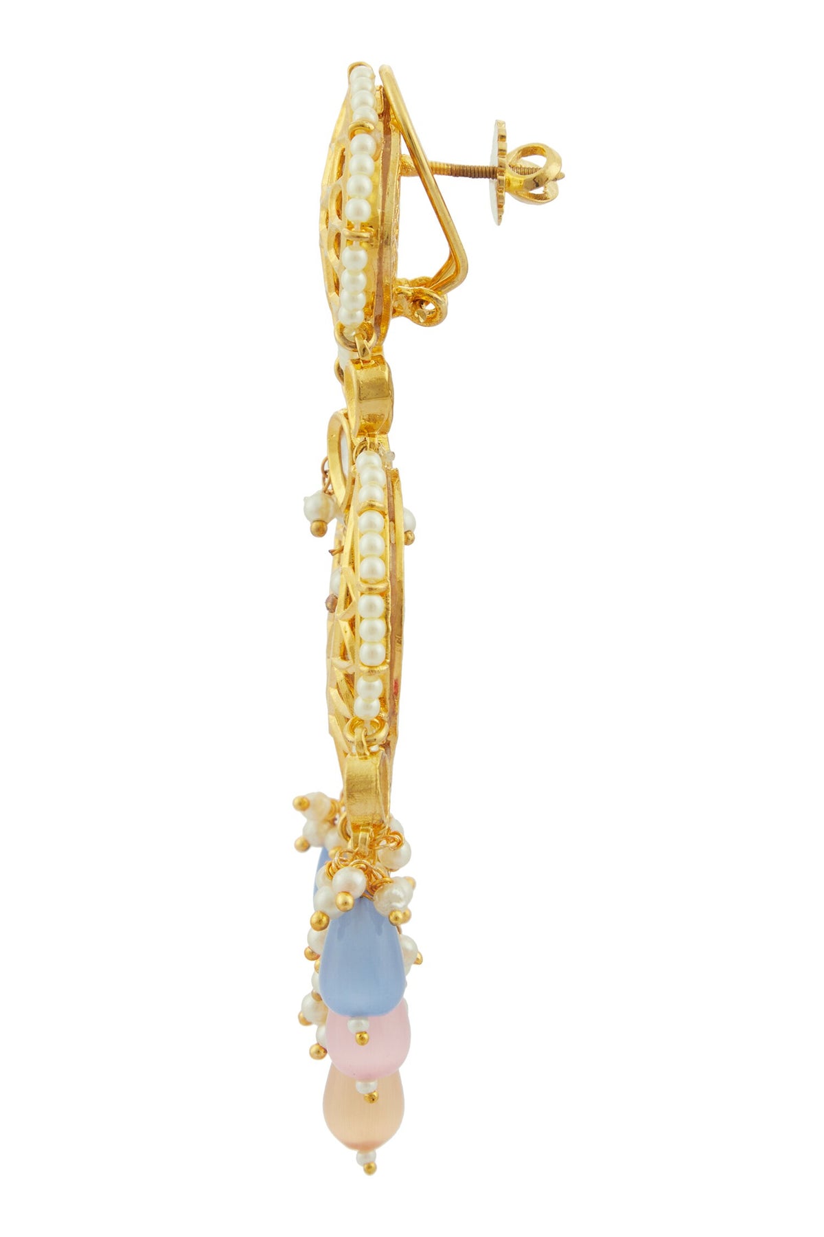 Kundan Bead Drop Danglers 