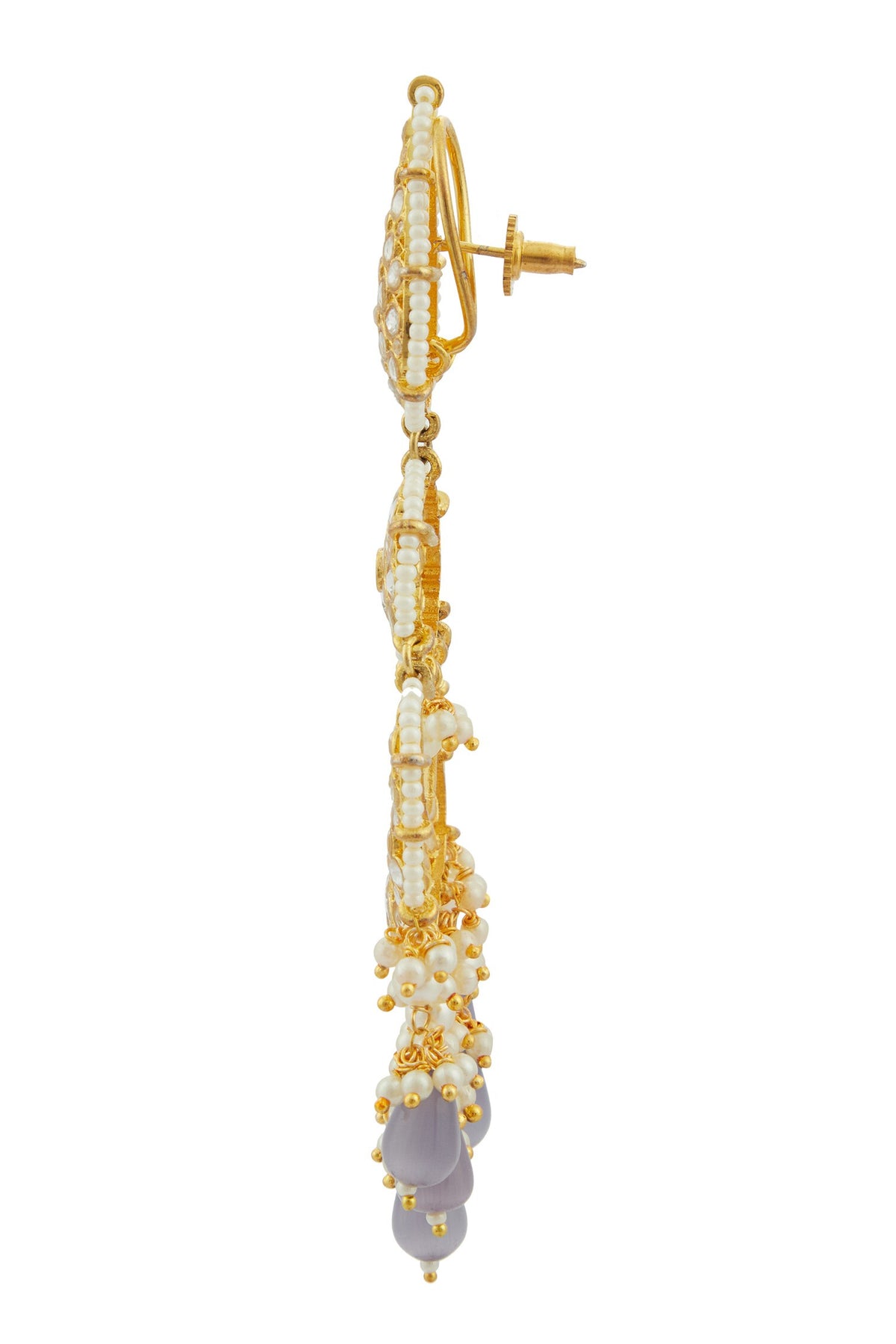 Kundan Tiered Chandbalis 