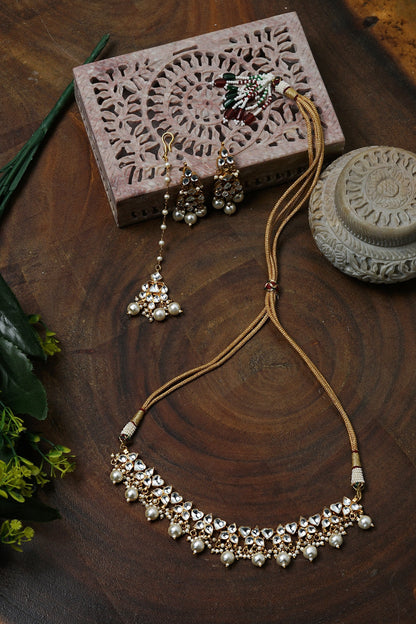 Kundan Stone Necklace Set 
