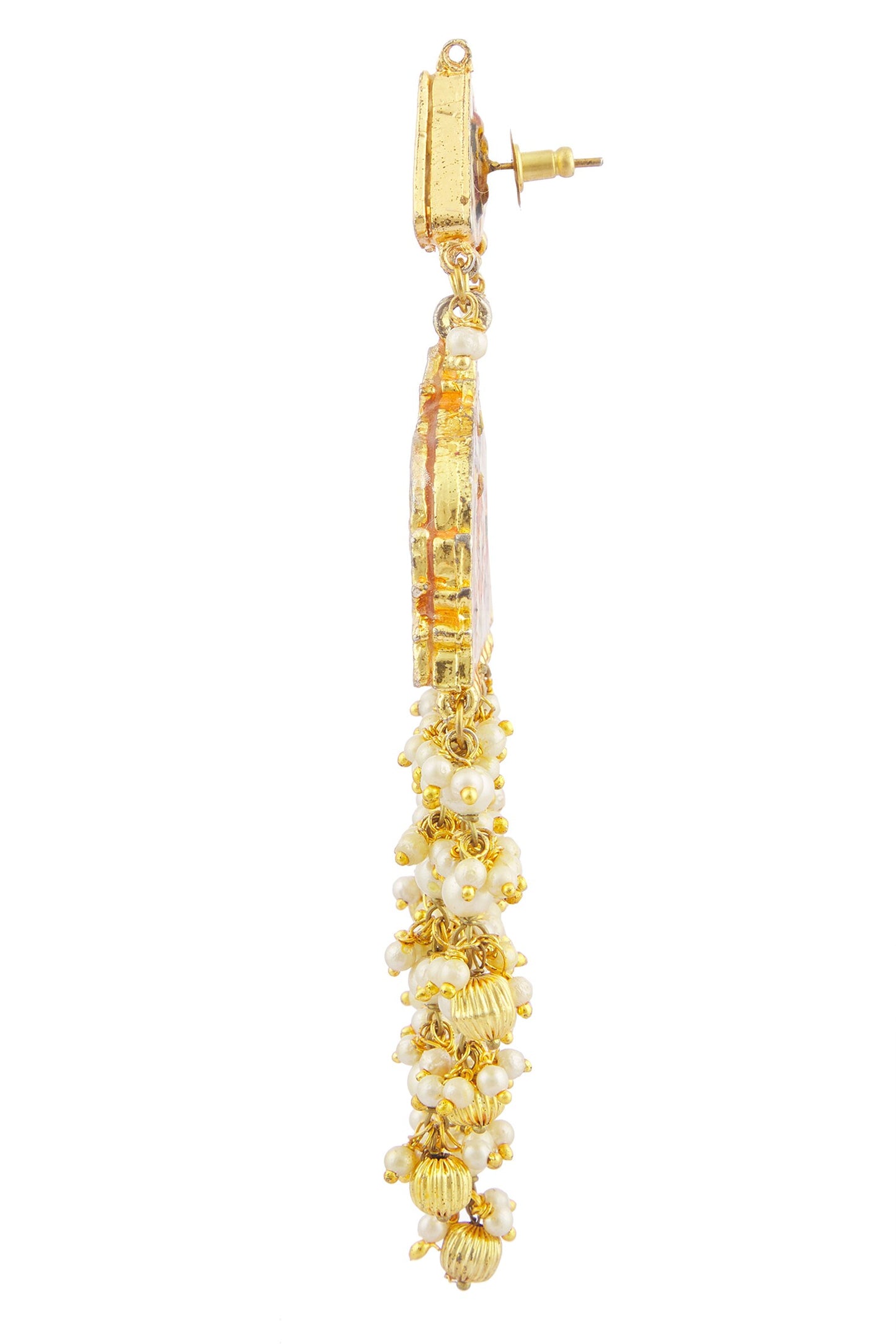 Kundan Pearl Danglers 