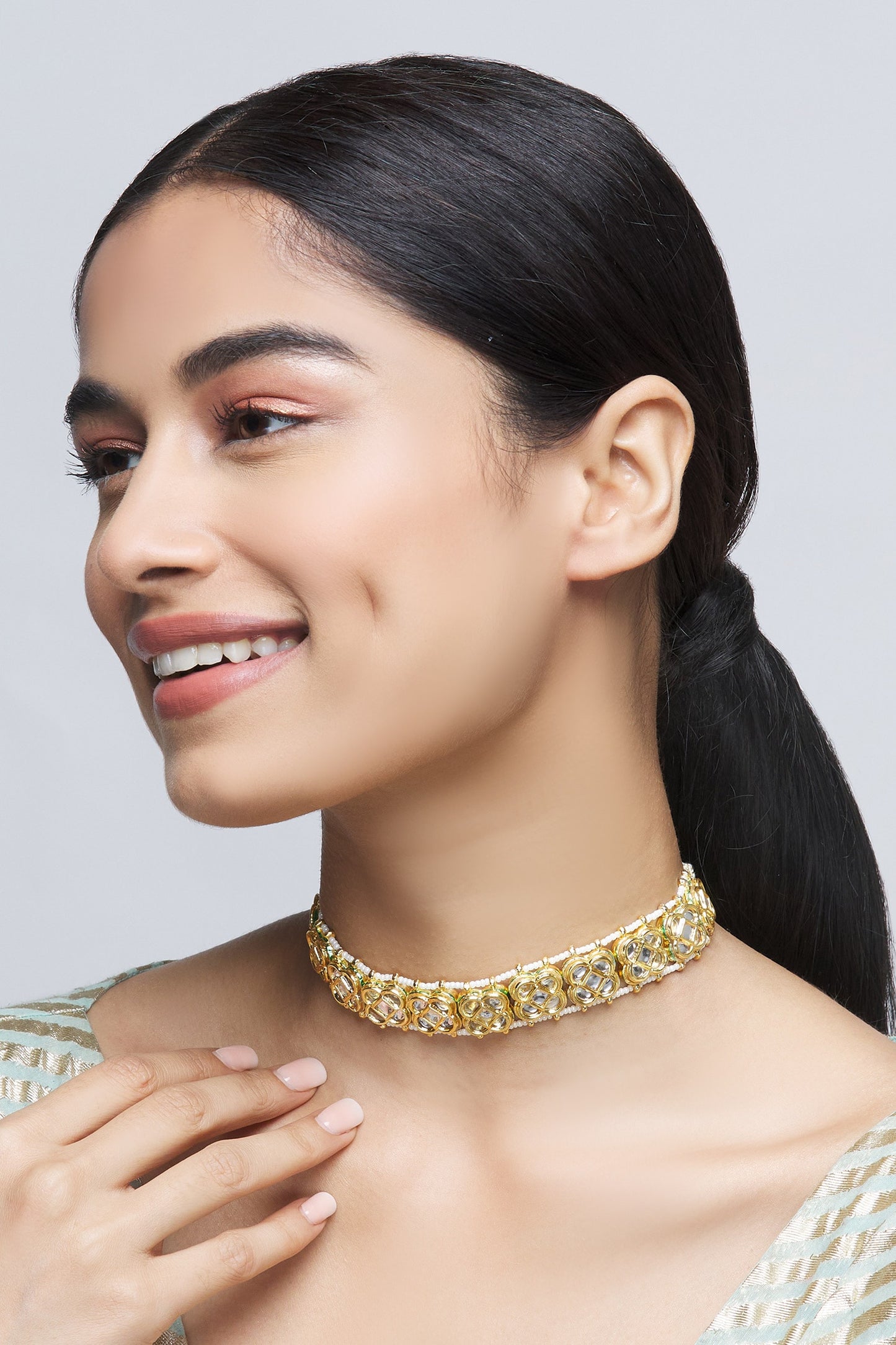 Kundan Floral Choker 