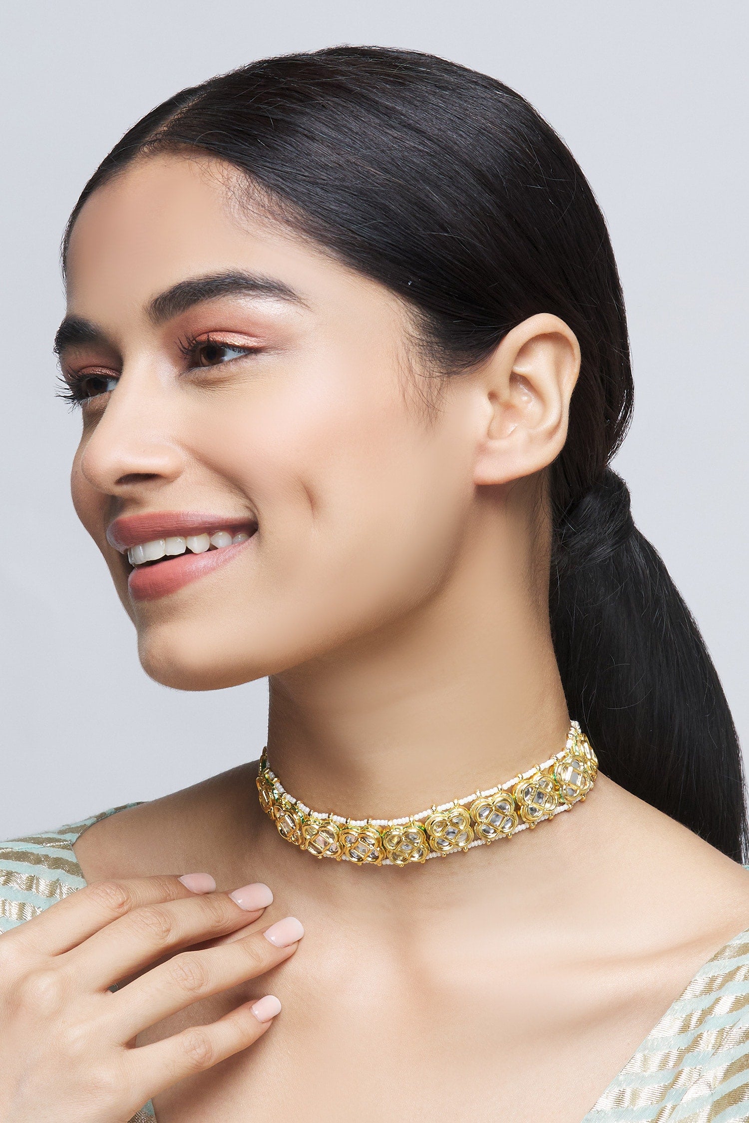 Kundan Floral Choker 