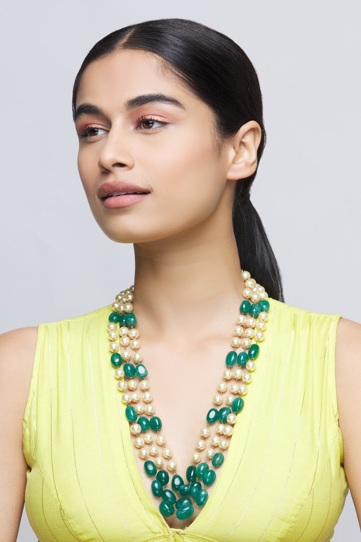 Bead Layered Necklace 