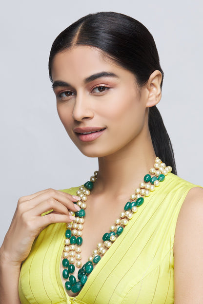 Bead Layered Necklace 