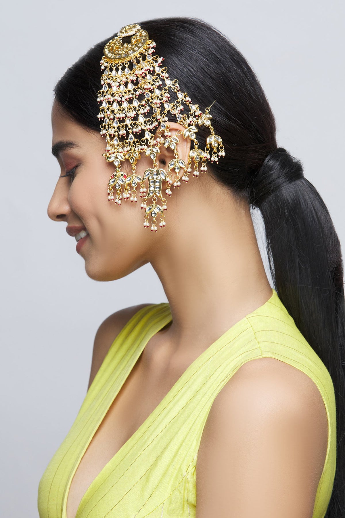 Kundan Crescent Moon Passa 