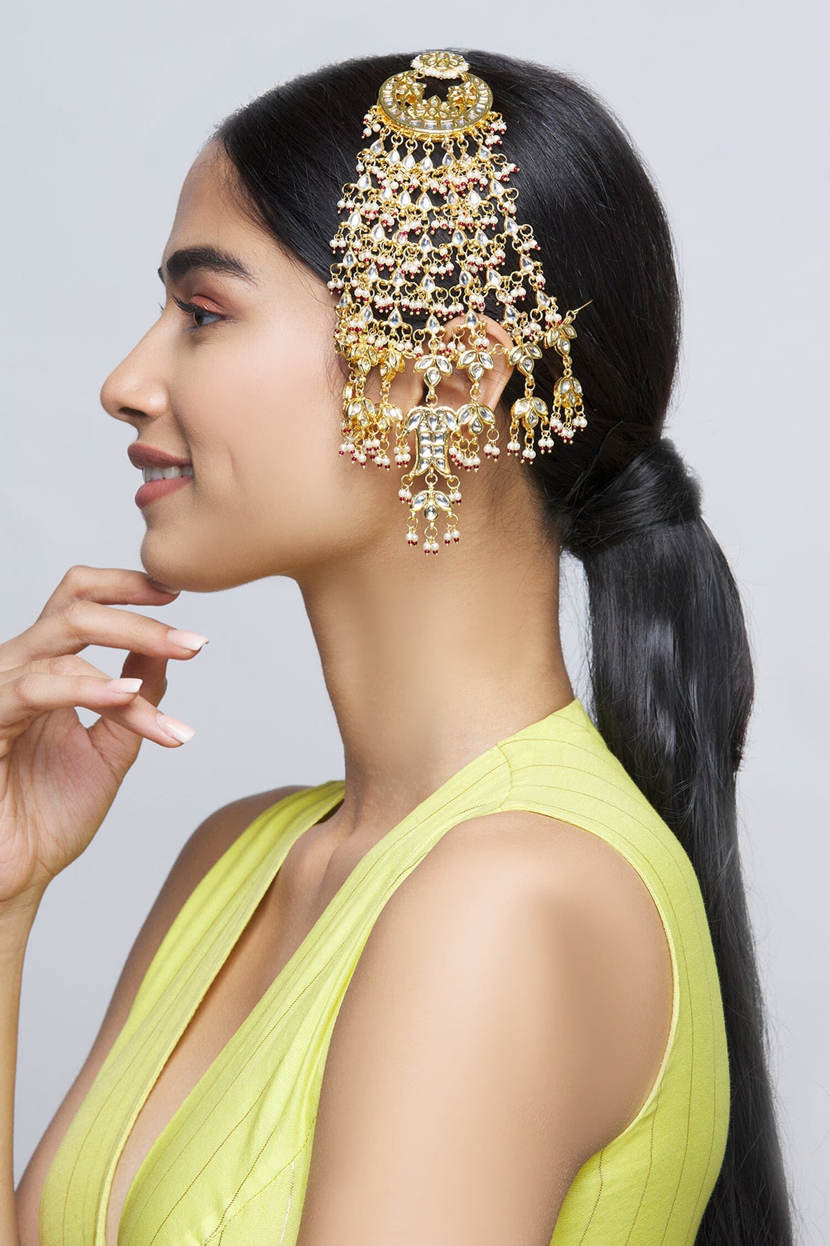 Kundan Crescent Moon Passa 