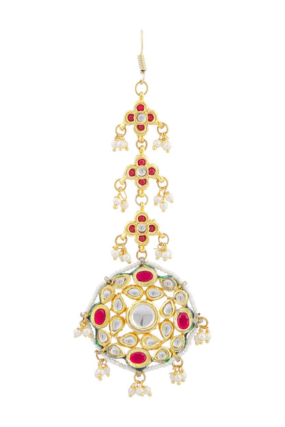 Kundan Tiered Floral Maangtikka 