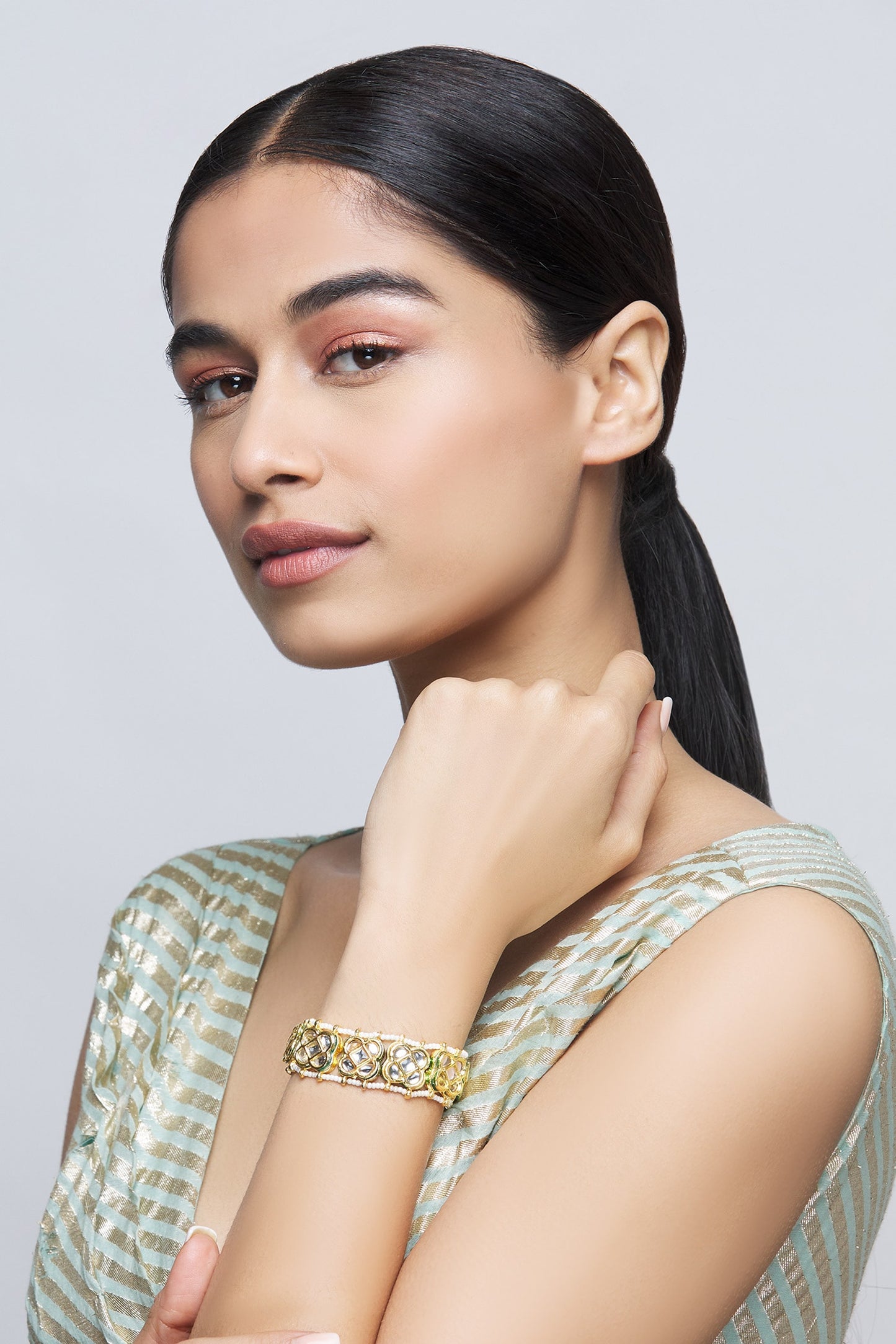 Kundan Floral Bracelet 