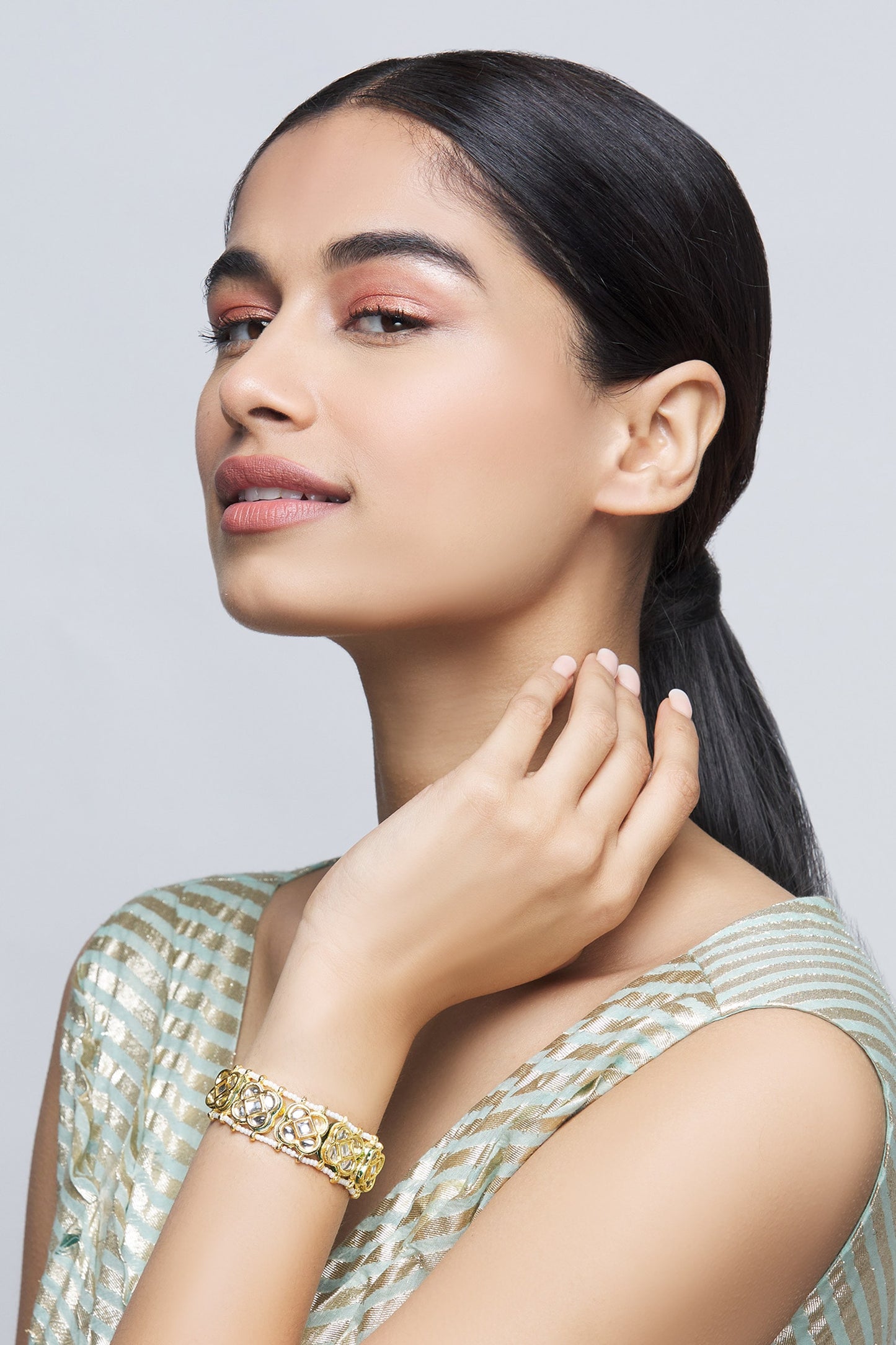 Kundan Floral Bracelet 