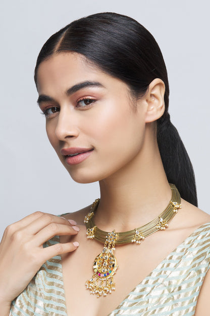 Kundan Pendant Necklace 