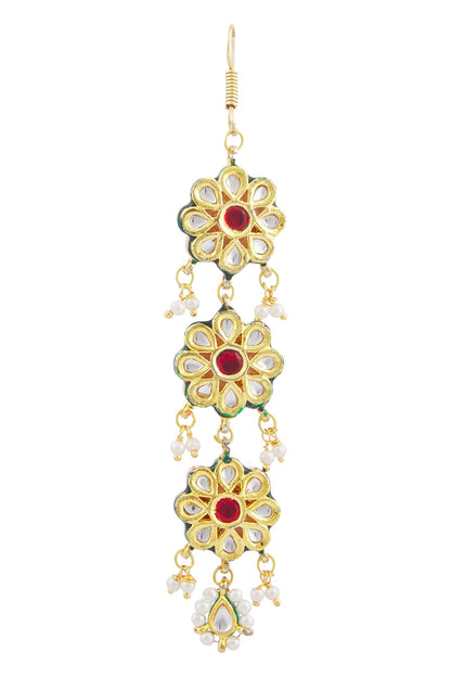 Kundan Tiered Maangtikka 
