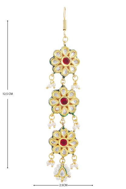 Kundan Tiered Maangtikka 