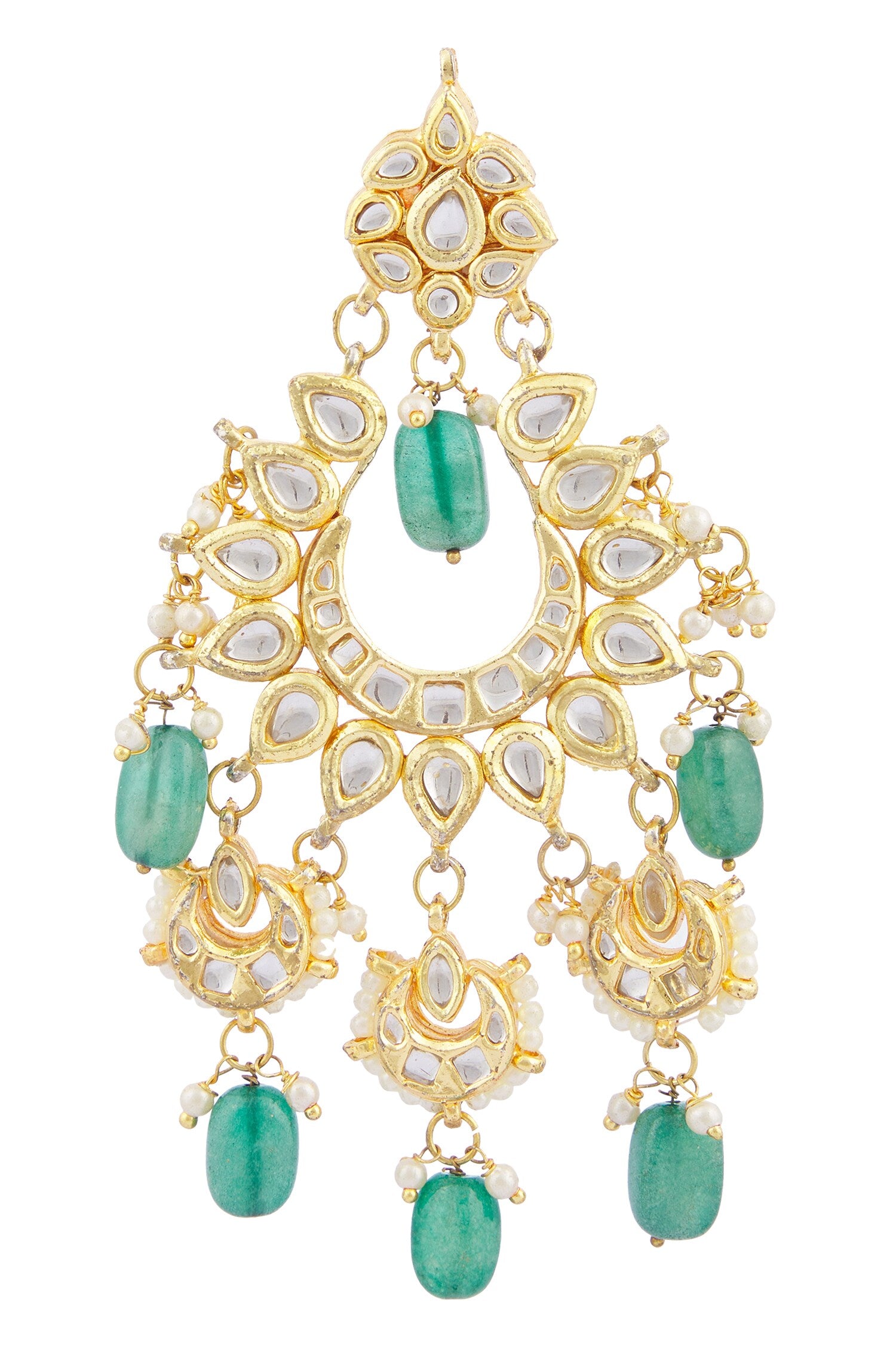 Kundan Floral Chandbalis 