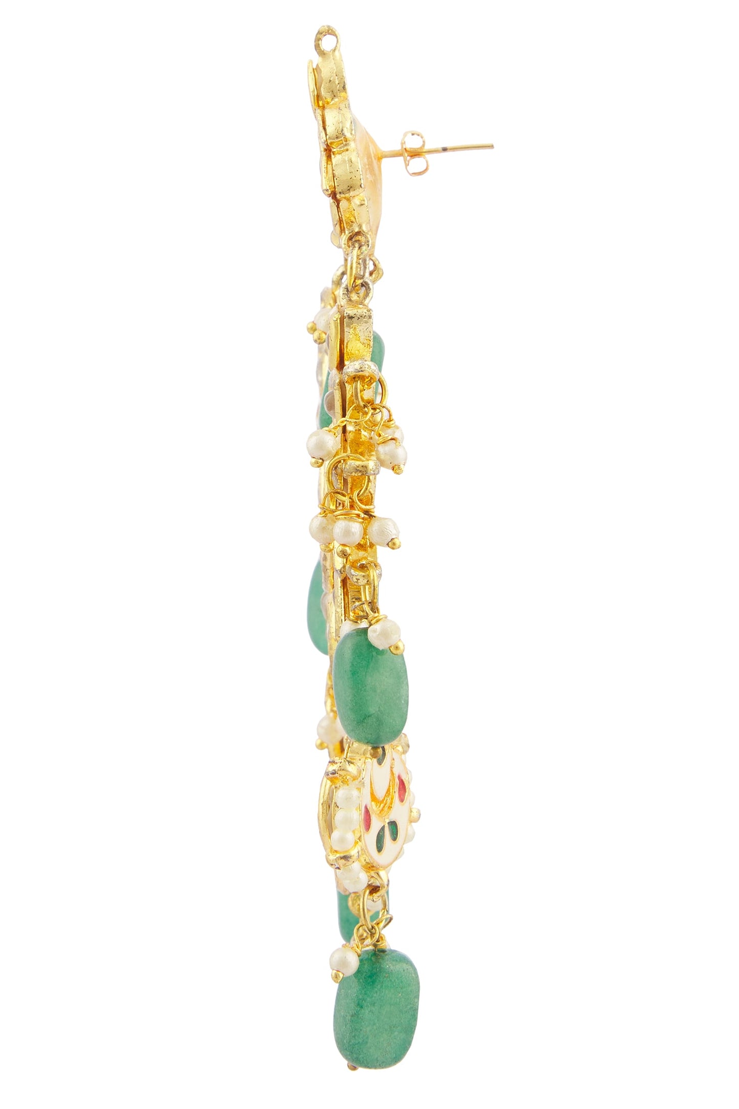 Kundan Floral Chandbalis 