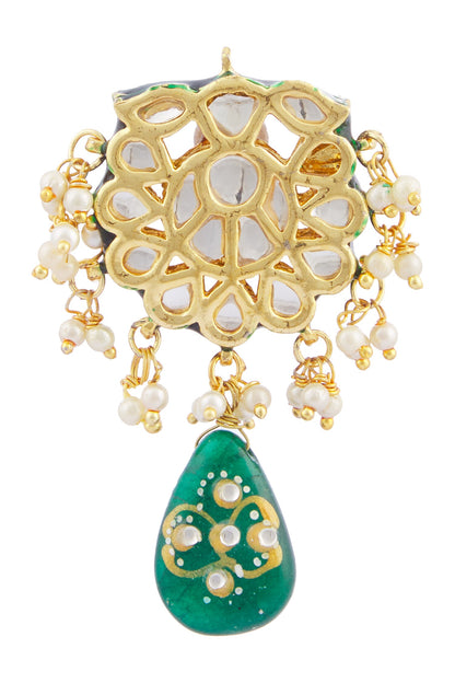 Kundan Floral Danglers 