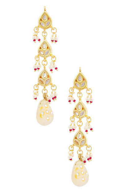 Kundan Tiered Danglers 