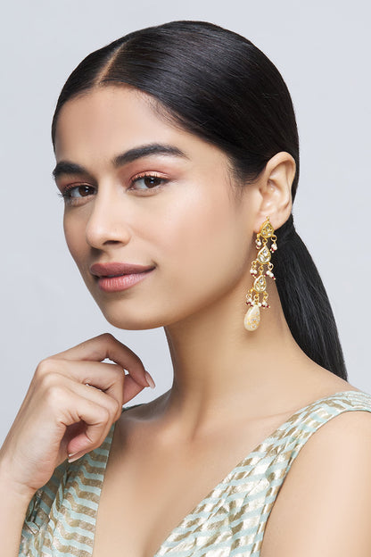 Kundan Tiered Danglers 