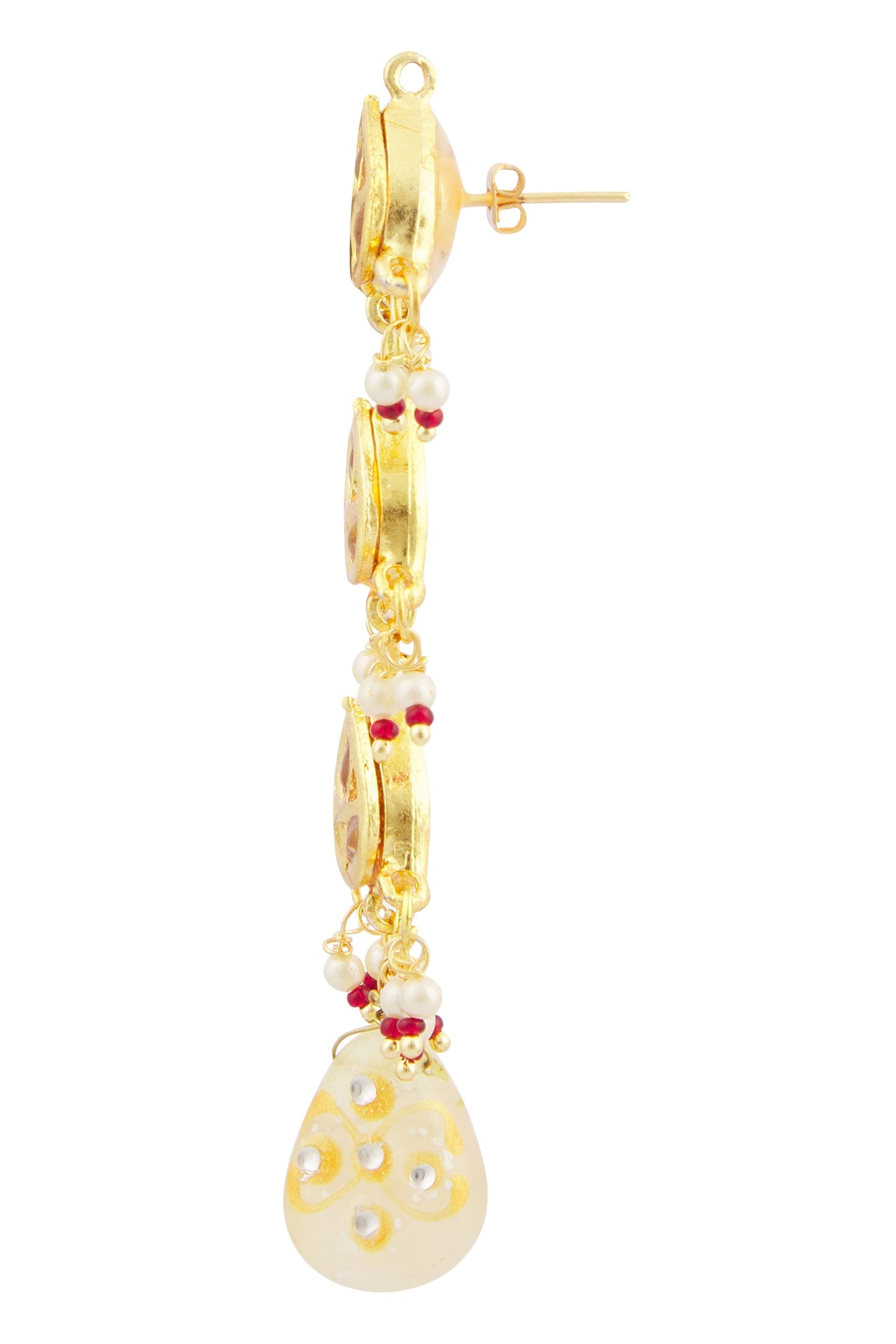 Kundan Tiered Danglers 