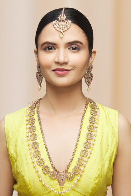 Studded Layered Necklace Set 