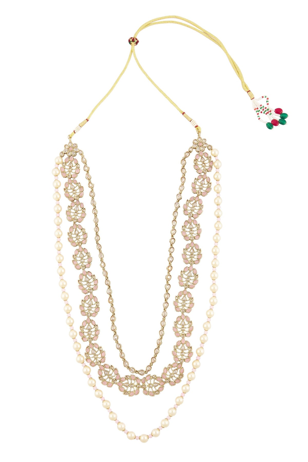 Studded Layered Necklace Set 