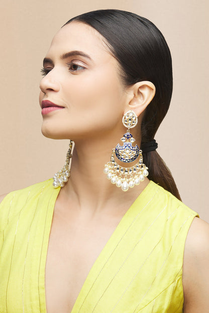 Kundan Meenakari Danglers 