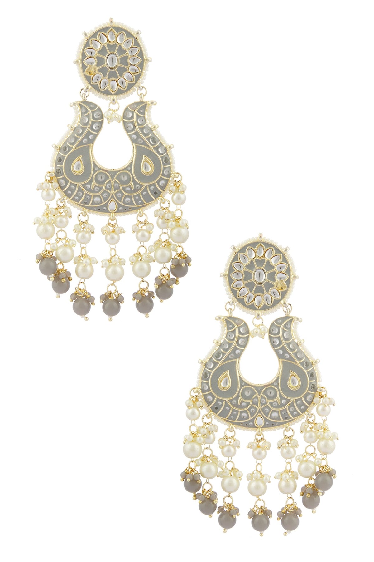 Meenakari Kundan Danglers 