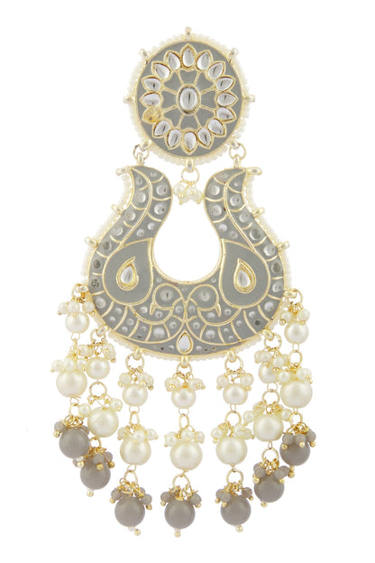 Meenakari Kundan Danglers 