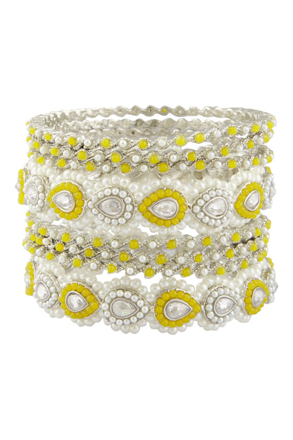Studded Bangles - Set of 8 