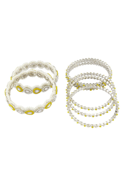 Studded Bangles - Set of 8 