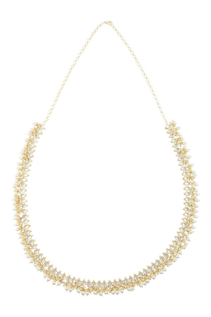 Gold Kundan & Pearl Kamarband 