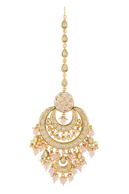 Kundan Meenakari Maangtikka 