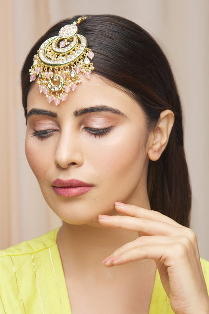 Kundan Meenakari Maangtikka 