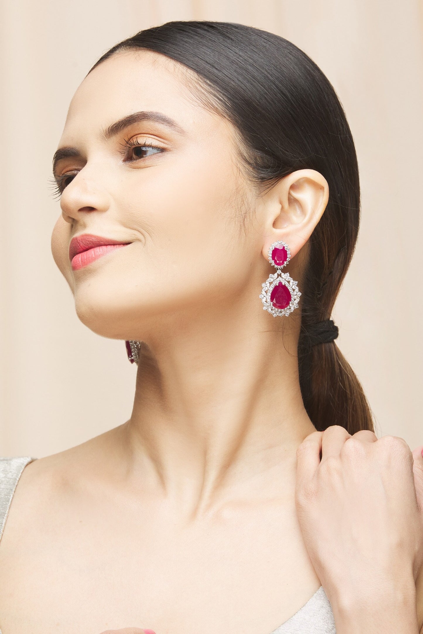 Oval Drop Earrings 