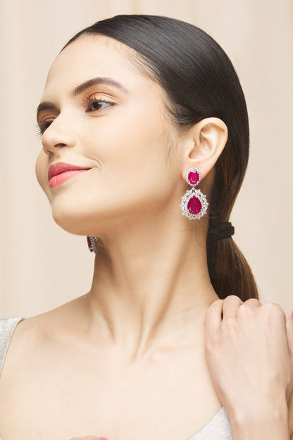 Oval Drop Earrings 