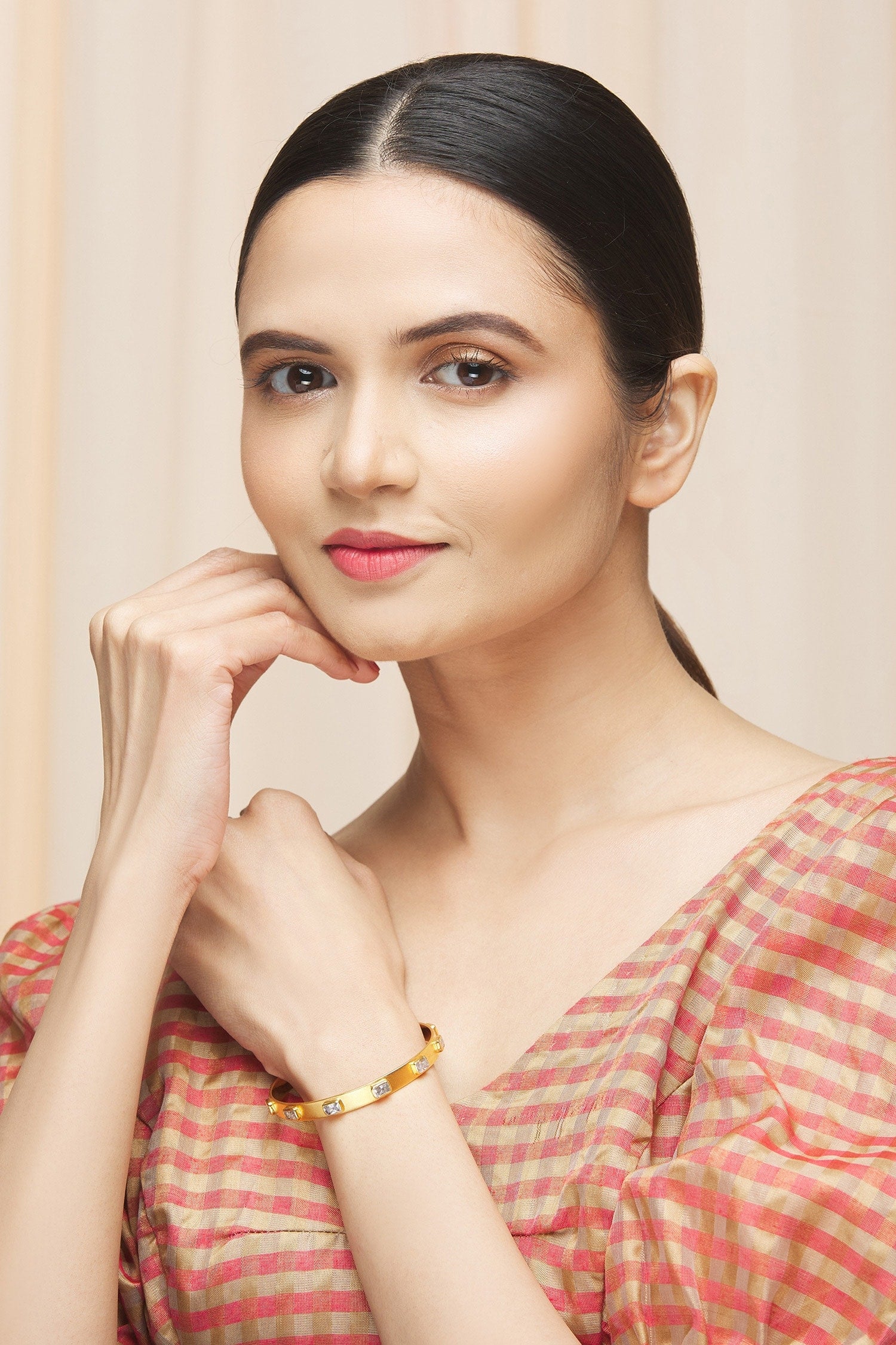 Geometric Motif Bangle 